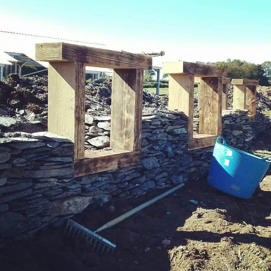 Dry stone wall